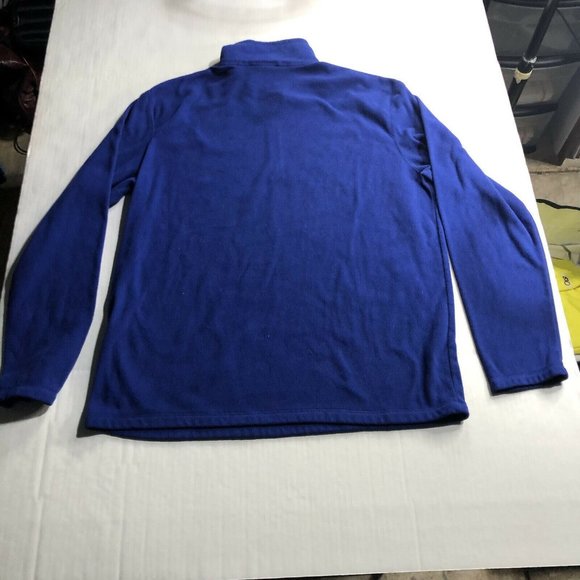 The North Face Mens Size Large Blue Long Sleeve Fleece 1/4 Zip Sweater - Picture 5 of 6